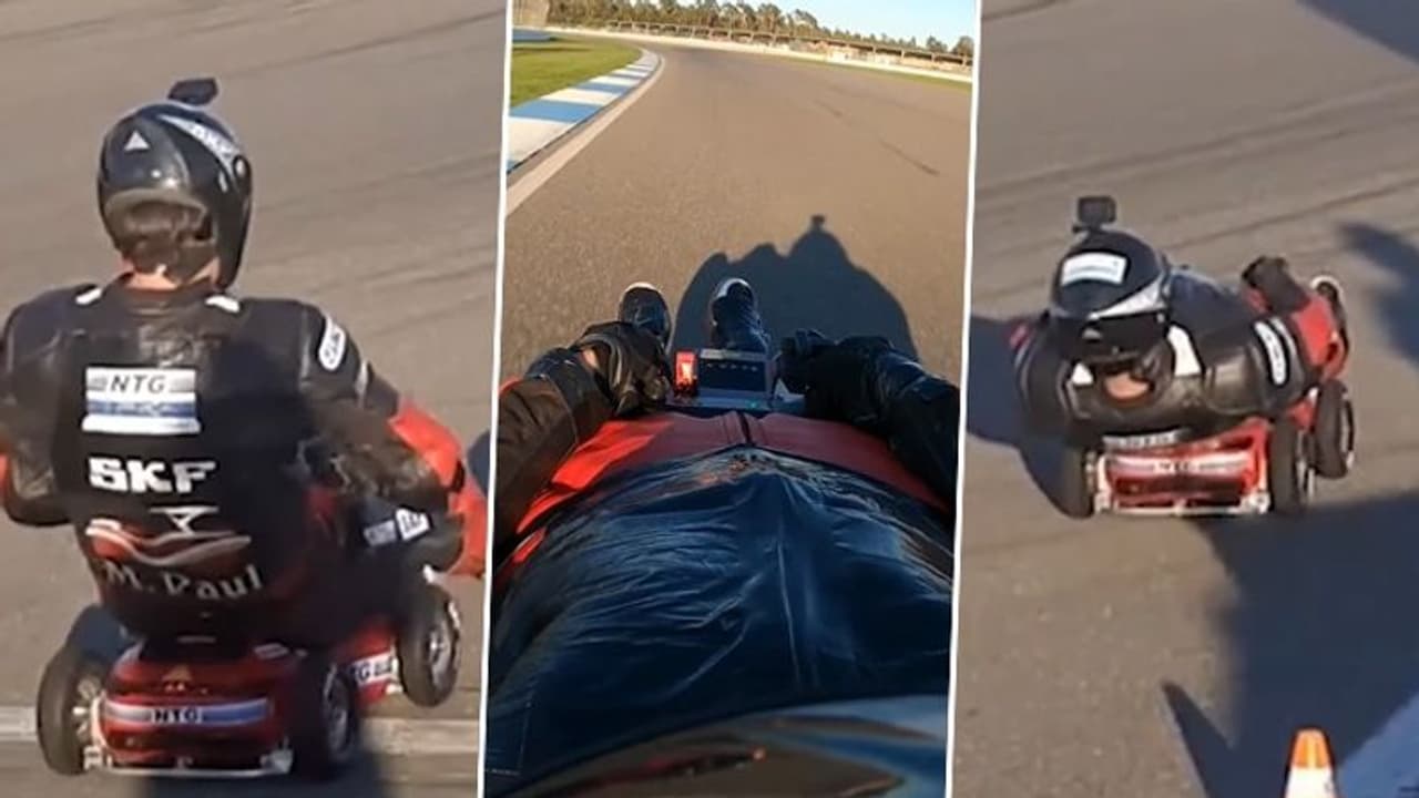 Watch: German man modifies, rides toy car; earns a spot in Guinness World Records