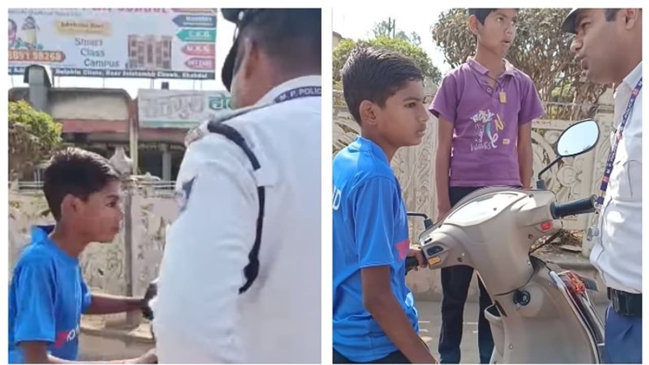 'ആറ്റിറ്റ്യൂഡ് ആണ് സാറെ മെയിന്‍'; വാഹനമോടിക്കുന്നതിനിടെ പിടിക്കപ്പെട്ട 13 കാരന്‍റെ പ്രതികരണം വൈറല്‍ 