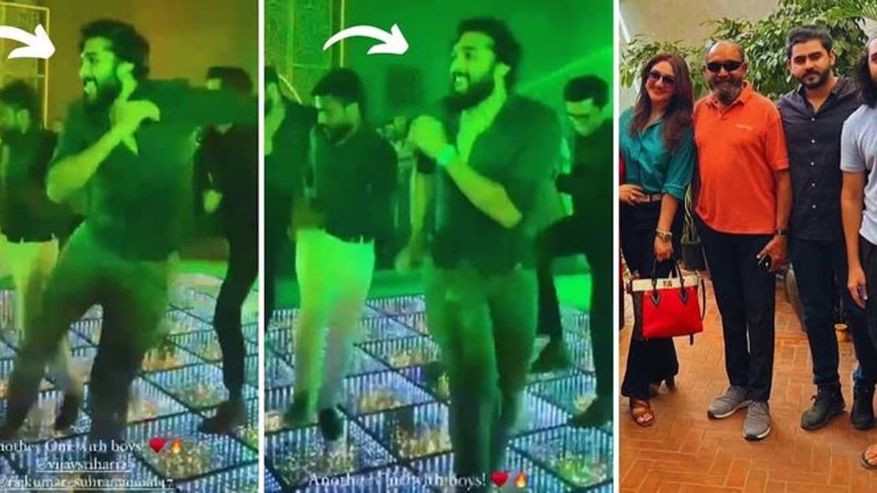 விஜயகுமார் பேத்தி தியா திருமண கொண்டாட்டம்.. குத்தாட்டம் போட்ட வனிதா மகன் ஸ்ரீஹரி.. வைரல் வீடியோ..