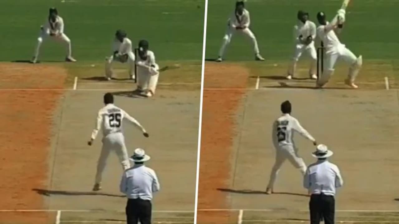 Andhra batter Vamshhi Krrishna slams six sixes in an over, joins Indian trio in elite list; WATCH viral video Andhra batter Vamshhi Krrishna slams six sixes in an over, joins Indian trio in elite list; WATCH viral video