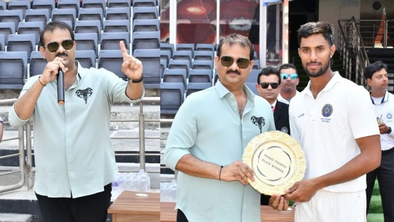 ರಣಜಿ ಟ್ರೋಫಿ ಗೆಲ್ಲಿ, BMW ಪಡೀರಿ: ಆಟಗಾರರಿಗೆ ಹೈದರಾಬಾದ್ ಬಂಪರ್ ಆಫರ್! ರಣಜಿ ಟ್ರೋಫಿ ಗೆಲ್ಲಿ, BMW ಪಡೀರಿ: ಆಟಗಾರರಿಗೆ ಹೈದರಾಬಾದ್ ಬಂಪರ್ ಆಫರ್!