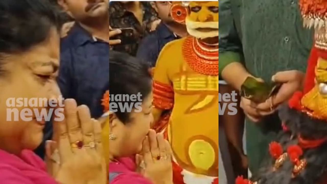 പറശ്ശിനിക്കടവ് ക്ഷേത്രത്തില്‍ മുത്തപ്പന്റെ മുന്നില്‍ വെച്ച് പാടുന്ന കെ എസ് ചിത്ര, ഹൃദ്യമായ വീഡിയോ