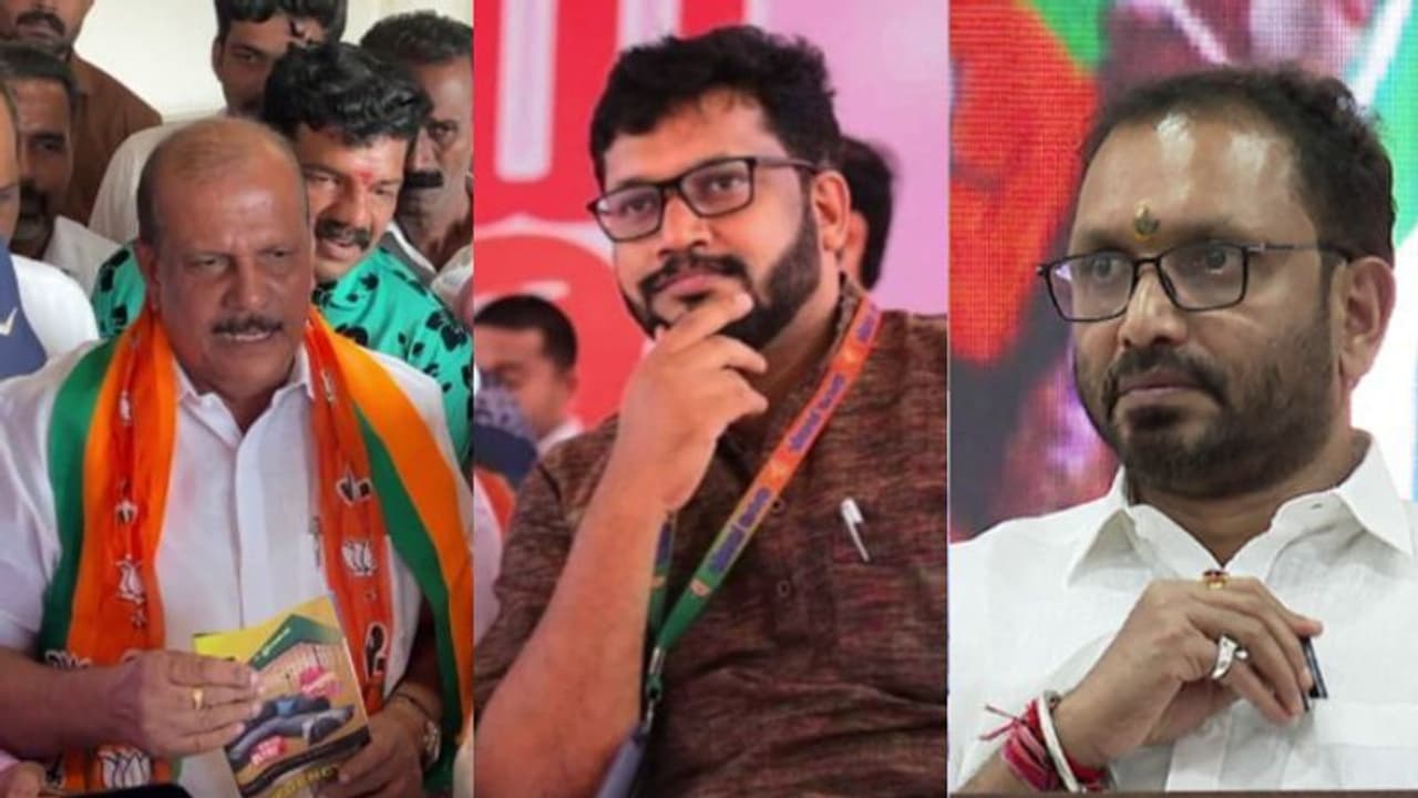 പിസിയെ ഇറക്കി ജയശങ്കറിന് സുരേന്ദ്രന്റെ 'ചെക്ക്', ഐടി സെല്ലുമായുള്ള പോരിന് കാരണം പത്തനംതിട്ട സീറ്റോ? പിസിയെ ഇറക്കി ജയശങ്കറിന് സുരേന്ദ്രന്റെ 'ചെക്ക്', ഐടി സെല്ലുമായുള്ള പോരിന് കാരണം പത്തനംതിട്ട സീറ്റോ?