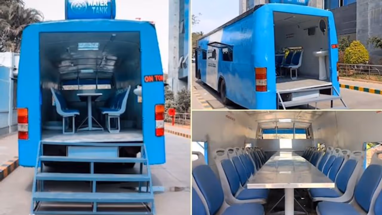 Bengaluru: Discarded bus converted into mobile canteen for BMTC employees, video goes viral (WATCH)