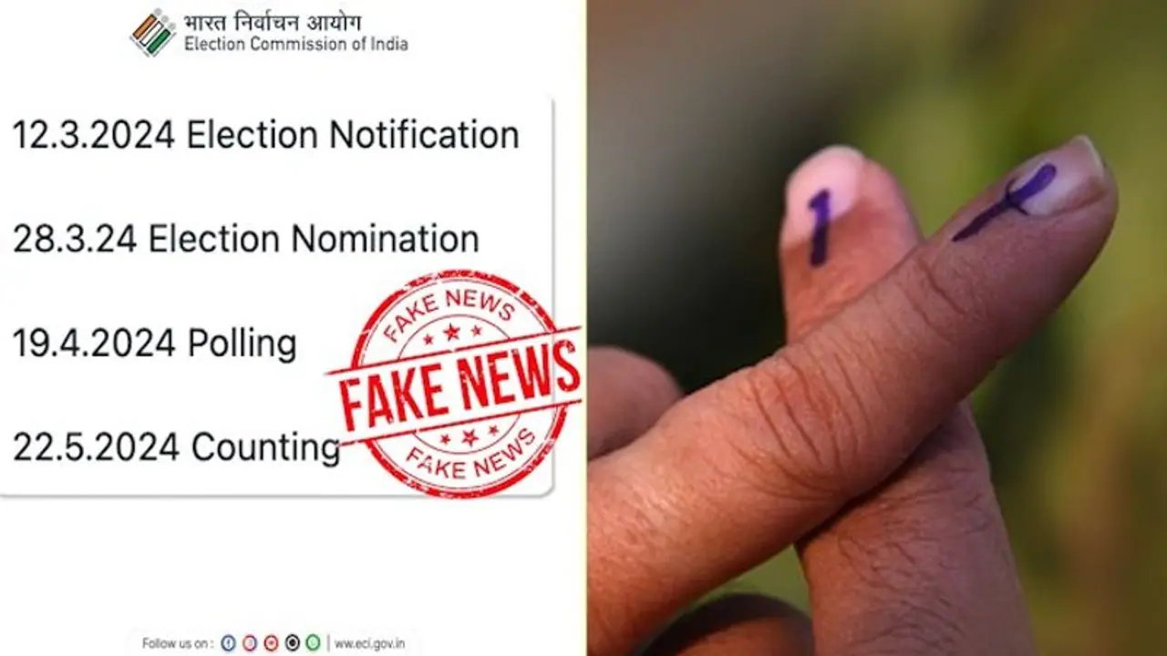 Fact Check: ECI debunks fake WhatsApp message on Lok Sabha Elections 2024 schedule; says no dates announced