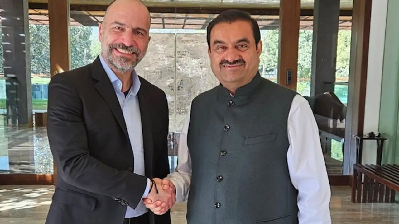'Captivating chat...': Gautam Adani meets Uber CEO at breakfast, hints at future collaborations 'Captivating chat...': Gautam Adani meets Uber CEO at breakfast, hints at future collaborations