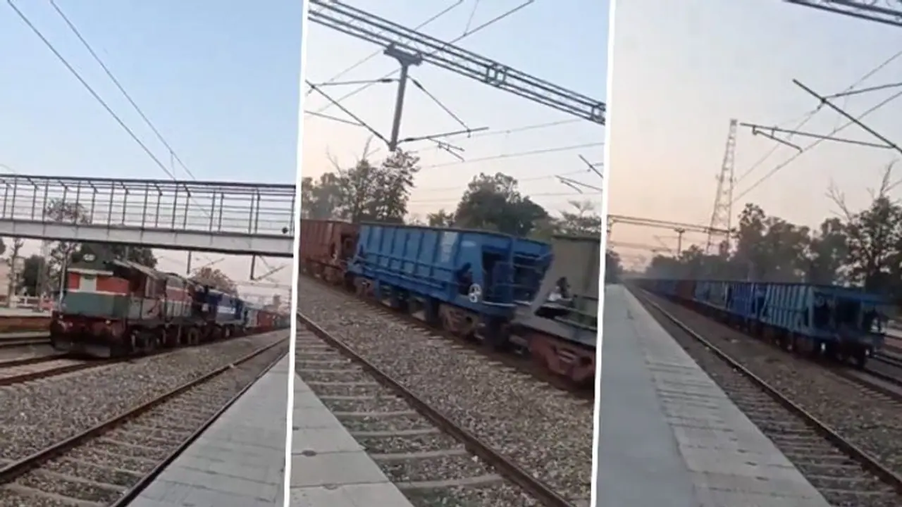 WATCH: Goods train covers over 90 kms without loco pilot, incident caught on video WATCH: Goods train covers over 90 kms without loco pilot, incident caught on video