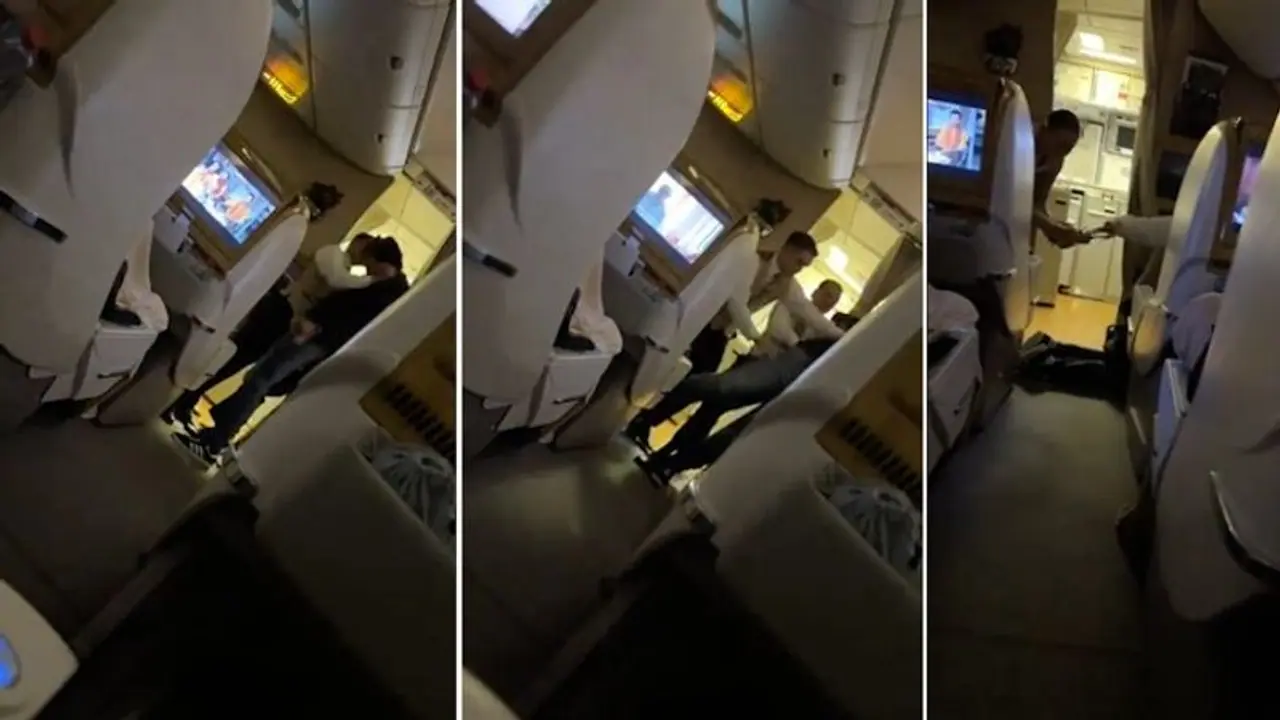 Viral Video: Emirates crew tackles disruptive passenger en route to Islamabad (WATCH)
