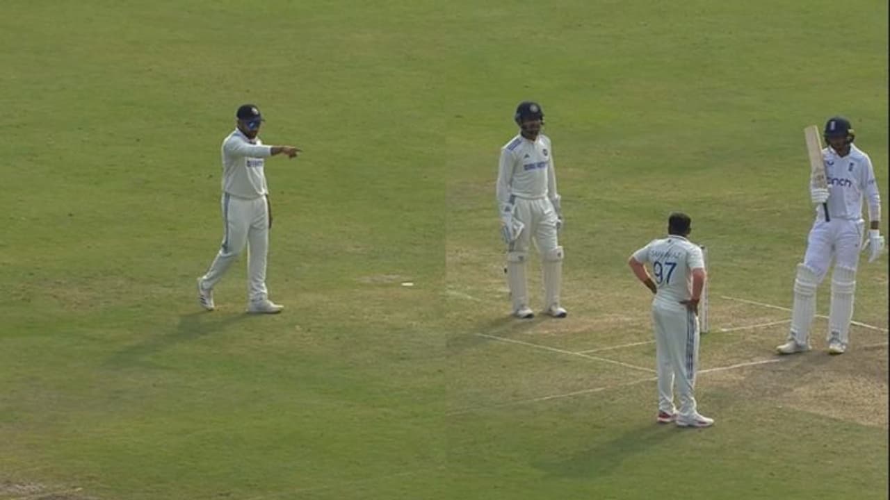 'വലിയ ഹീറോ ആവാനൊന്നും നോക്കേണ്ട', സര്ഫറാസിനോട് കലിപ്പിച്ച് രോഹിത്, പിന്നാലെ ക്യാപ്റ്റനെ അനുസരിച്ച് യുവതാരം 'വലിയ ഹീറോ ആവാനൊന്നും നോക്കേണ്ട', സര്ഫറാസിനോട് കലിപ്പിച്ച് രോഹിത്, പിന്നാലെ ക്യാപ്റ്റനെ അനുസരിച്ച് യുവതാരം