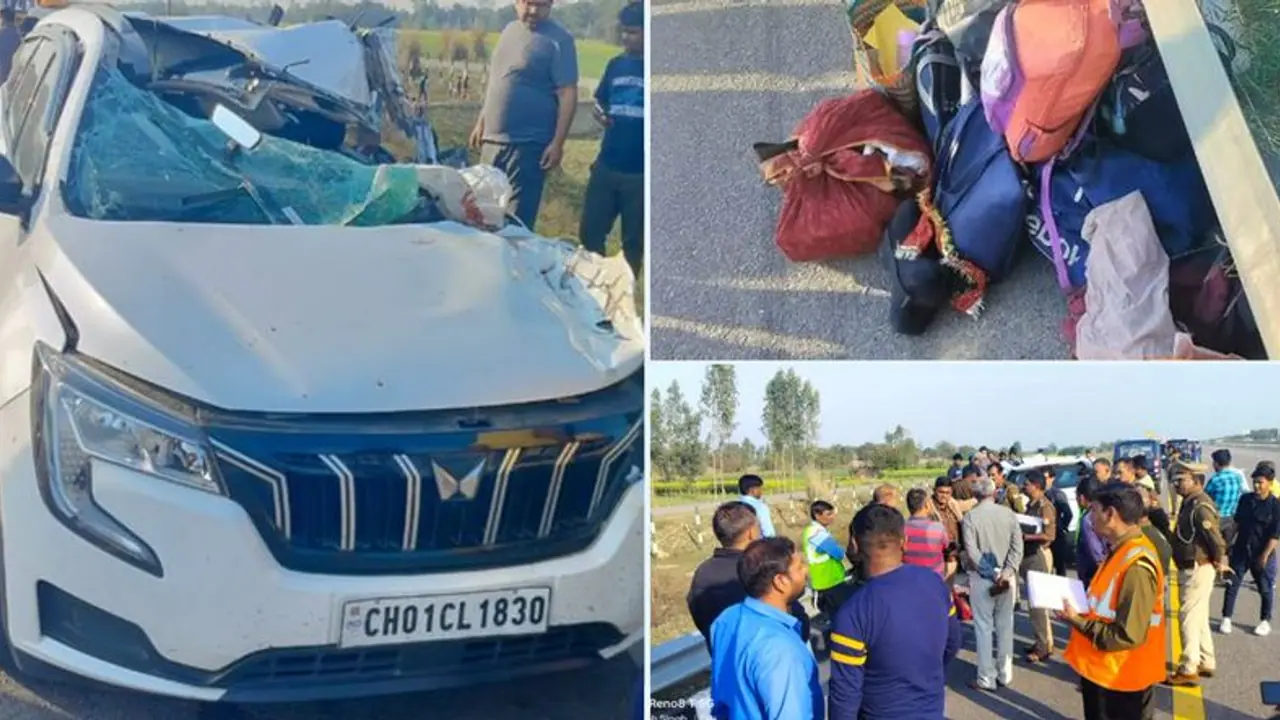 Shocking Viral Video: Accident on Purvanchal Expressway claims lives of two women (WATCH)