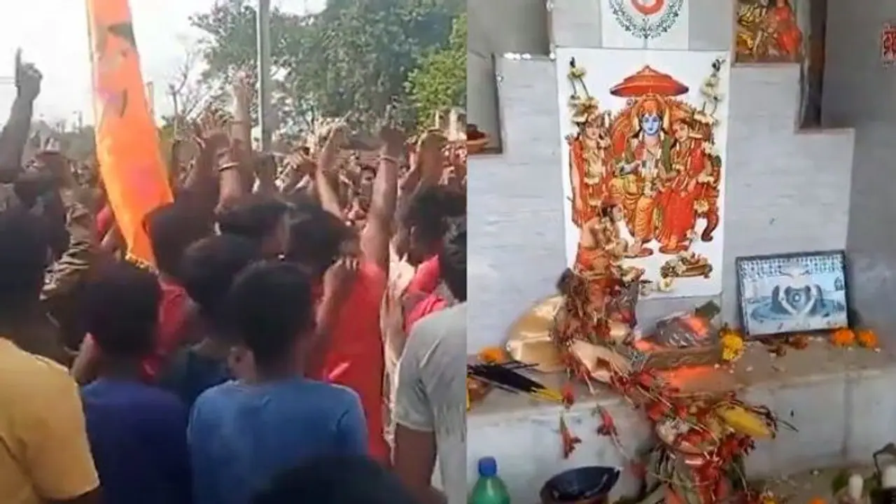 5 temples vandalised in West Bengal's Howrah; protests flare up (WATCH) 5 temples vandalised in West Bengal's Howrah; protests flare up (WATCH)