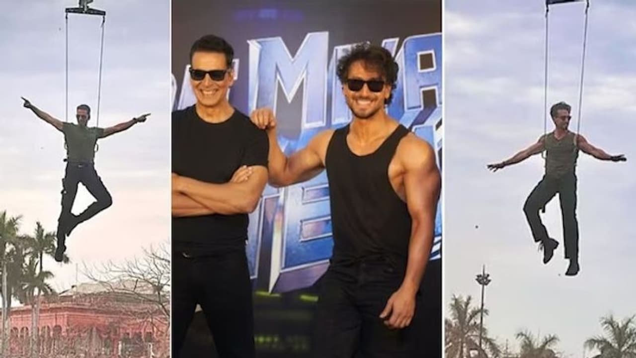 Akshay Kumar, Tiger Shroff in Lucknow: 'Bade Miyan Chote Miyan' stars perform live stunts; later police arrive