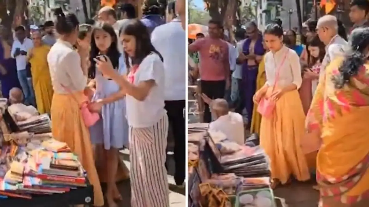 Narayana Murthy, wife Sudha Murty spotted checking out books in Bengaluru with Akshata Murty (WATCH) Narayana Murthy, wife Sudha Murty spotted checking out books in Bengaluru with Akshata Murty (WATCH)