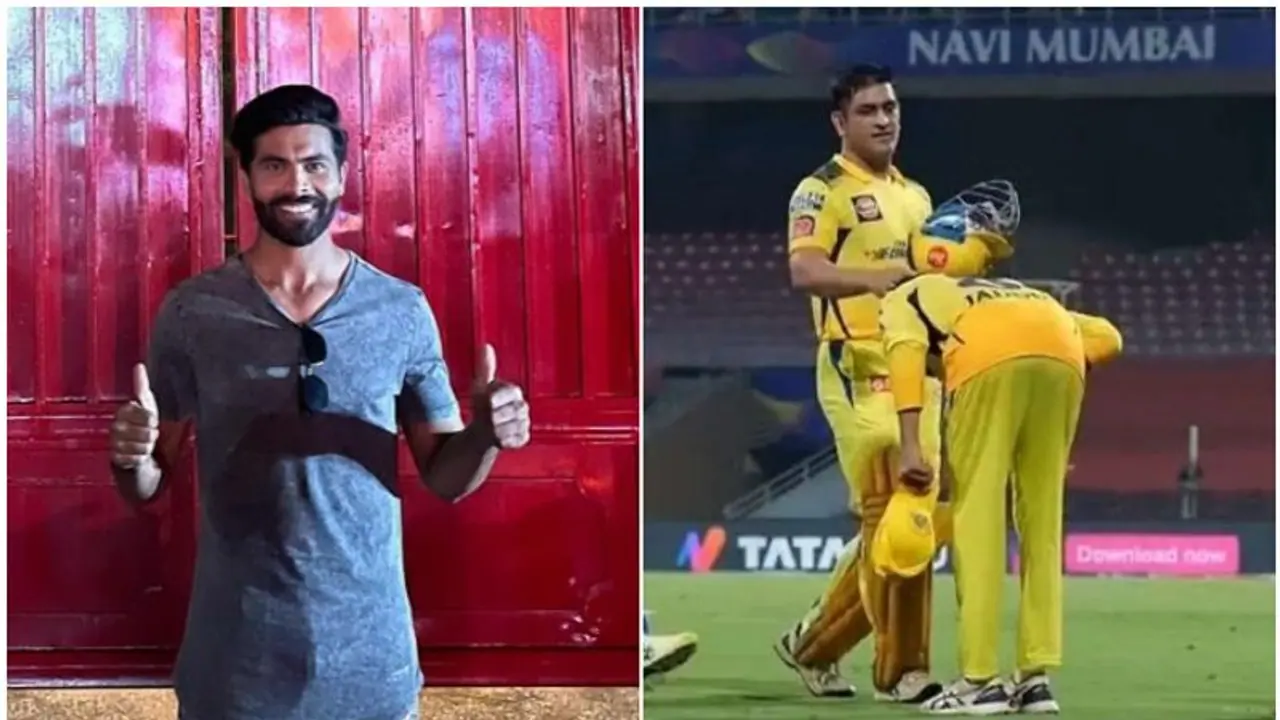 Ravindra Jadeja's fanboy moment: Strikes a pose in front of MS Dhoni's Ranchi farmhouse Ravindra Jadeja's fanboy moment: Strikes a pose in front of MS Dhoni's Ranchi farmhouse