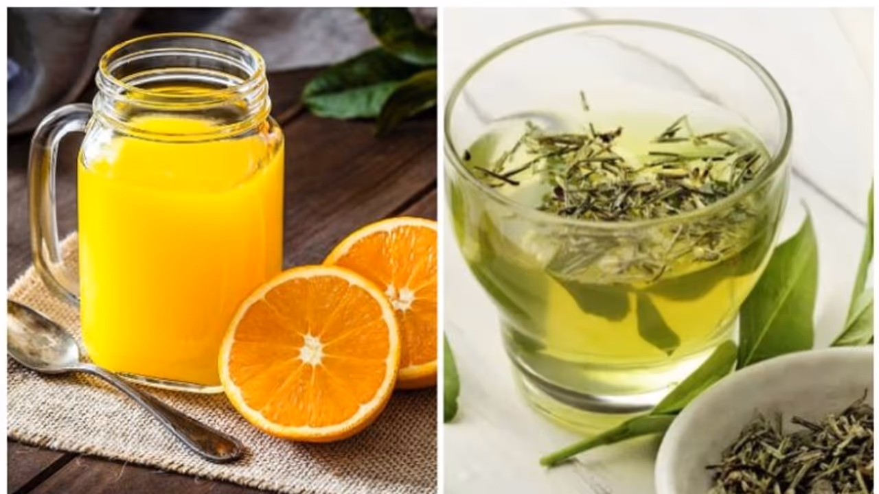 ഗ്രീൻ ടീയോ ഓറഞ്ച് ജ്യൂസോ ; ഇതിൽ ഏതാണ് ആരോഗ്യകരം ഗ്രീൻ ടീയോ ഓറഞ്ച് ജ്യൂസോ ; ഇതിൽ ഏതാണ് ആരോഗ്യകരം