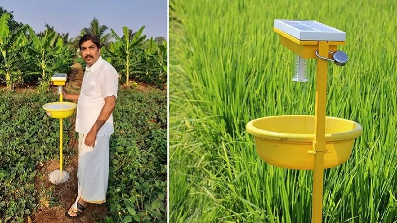 Farmer Karibasappa’s innovation of ‘solar insect trap’ is earning him international recognition Farmer Karibasappa’s innovation of ‘solar insect trap’ is earning him international recognition