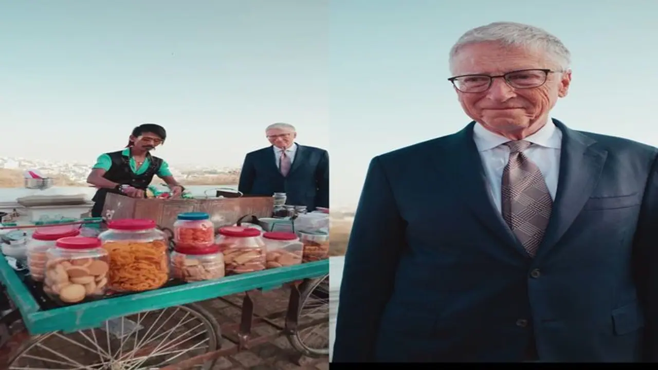 Viral Video: Bill Gates Sips Tea Prepared by the Famous Dolly Chai Wala of Nagpur (Watch)