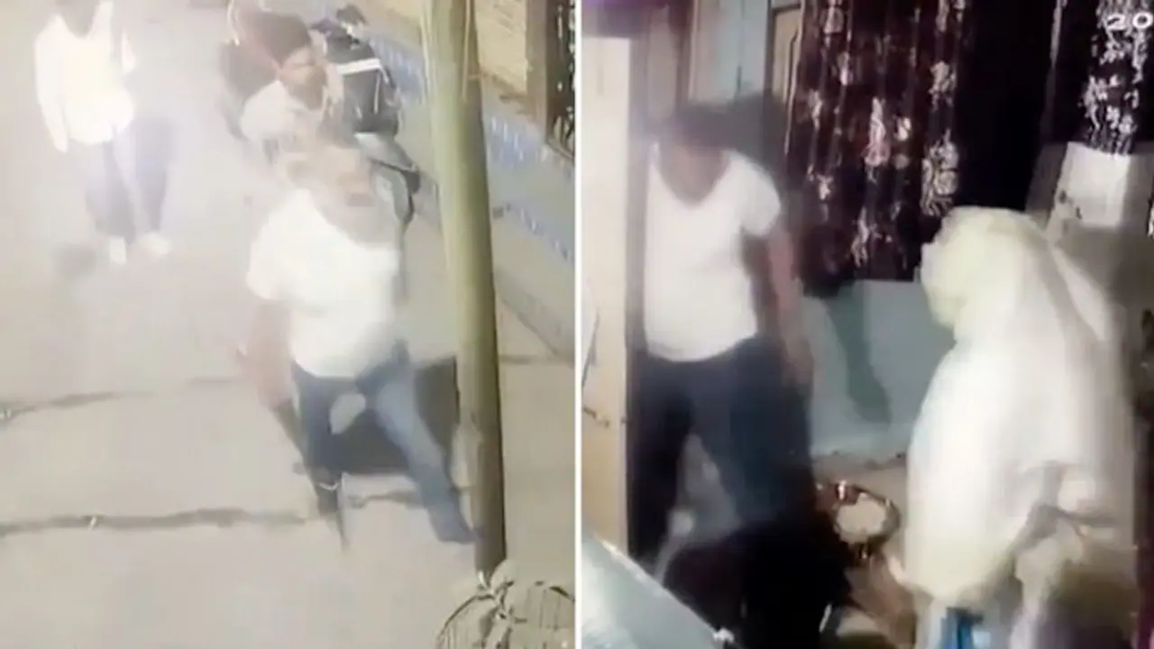 Indore: Former Congress councillor Anwar Kadri enters journalist's house with gun, beats him; WATCH CCTV video Indore: Former Congress councillor Anwar Kadri enters journalist's house with gun, beats him; WATCH CCTV video