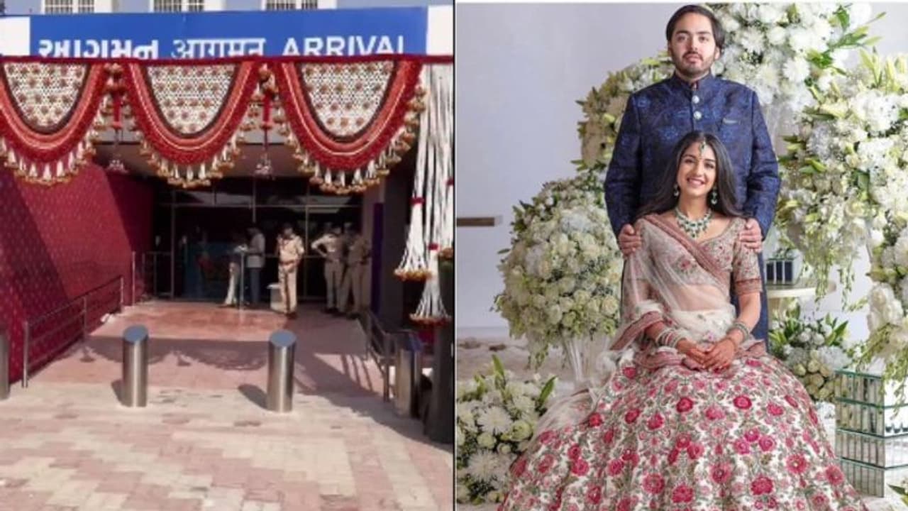 Anant Ambani, Radhika Merchant pre wedding festivities: Jamnagar airport, VIP lounge decorated (Watch) Anant Ambani, Radhika Merchant pre wedding festivities: Jamnagar airport, VIP lounge decorated (Watch)