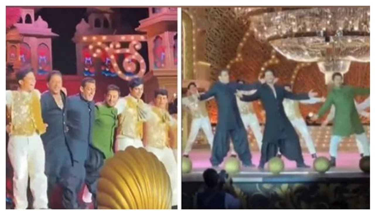 Anant Ambani and Radhika Merchant wedding Day 2: Salman, Aamir, Shah Rukh Khan dance to 'Naatu Naatu' WATCH Anant Ambani and Radhika Merchant wedding Day 2: Salman, Aamir, Shah Rukh Khan dance to 'Naatu Naatu' WATCH