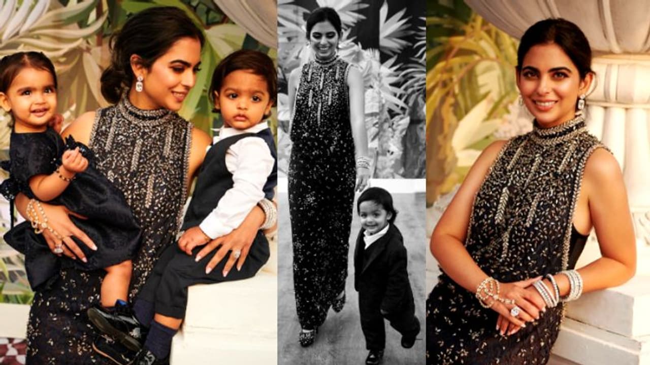 ഇരട്ടക്കുട്ടികൾക്ക് പിറകെ ഇഷ അംബാനിയുടെ ഓട്ടം; ഈ അമ്മയും മക്കളും ക്യൂട്ടെന്ന് ആരാധകർ 