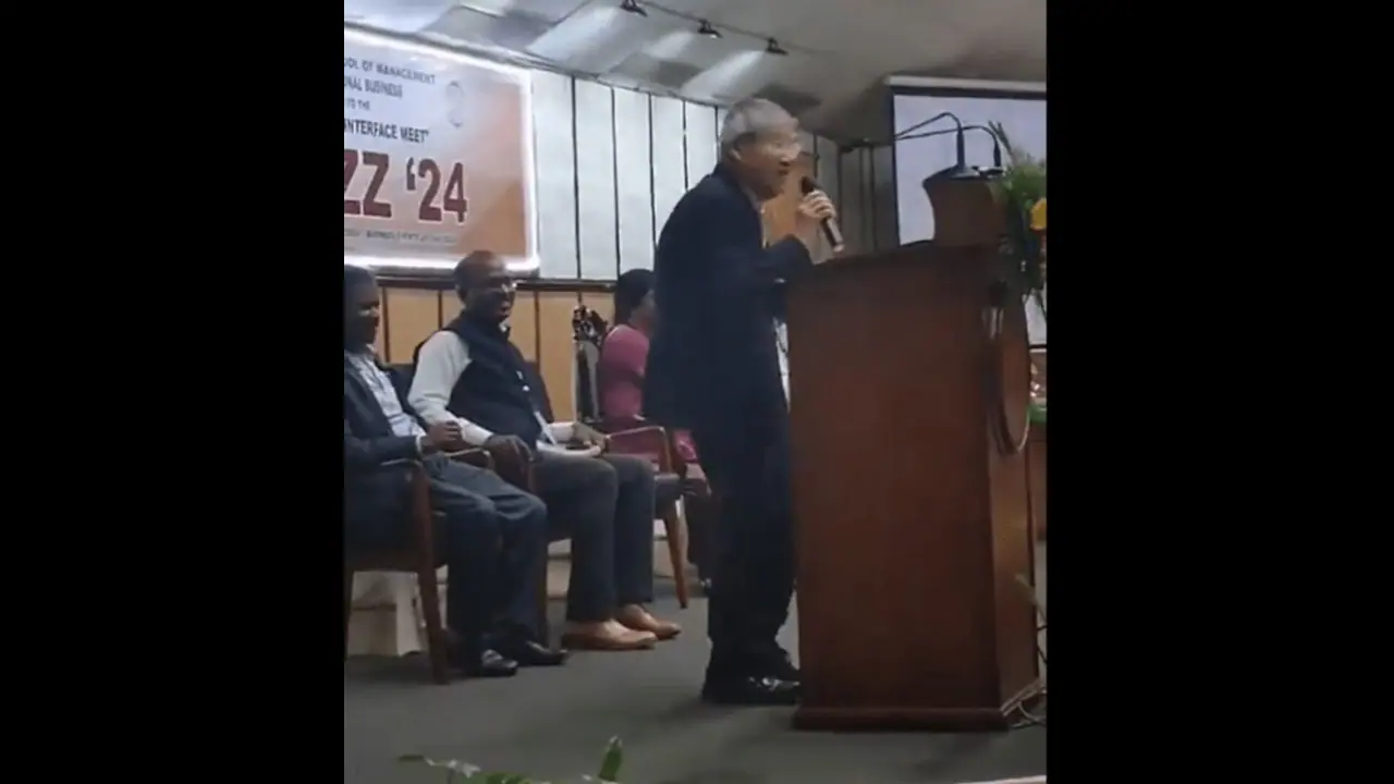 Video: Japanese Mitsubishi executive, 77, charms audience with Tamil song from Rajinikanth's 'Muthu' (WATCH)