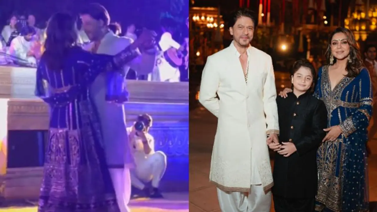 WATCH: Shah Rukh Khan dances to 'Main Yahan Hoon' with wife Gauri Khan at Anant Ambani, Radhika's pre wedding WATCH: Shah Rukh Khan dances to 'Main Yahan Hoon' with wife Gauri Khan at Anant Ambani, Radhika's pre wedding