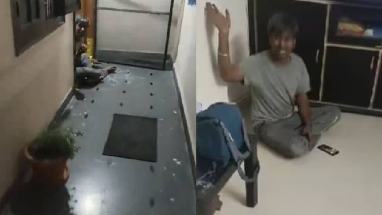 വാതിൽ‌ തുറന്നപ്പോൾ മുറിയിൽ അപരിചിതൻ, ഇറങ്ങിപ്പോകില്ലെന്ന് വാശി, ഭയന്നിട്ടും വിടാതെ യുവതി, വീഡിയോ 