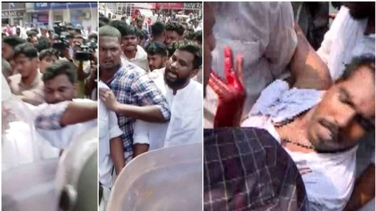 തലസ്ഥാനം പോര്ക്കളമായി; കെഎസ്യു പ്രവര്ത്തകര്ക്ക് നേരെ ലാത്തി വീശി, ജലപീരങ്കി പ്രയോഗവും തലസ്ഥാനം പോര്ക്കളമായി; കെഎസ്യു പ്രവര്ത്തകര്ക്ക് നേരെ ലാത്തി വീശി, ജലപീരങ്കി പ്രയോഗവും