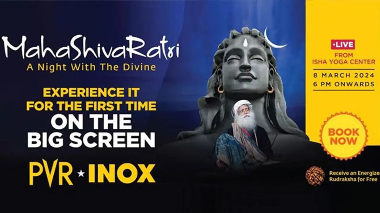 Maha Shivratri | PVR Inox திரையரங்குகளில் ஈஷா மஹாசிவராத்திரி விழா நேரலை!