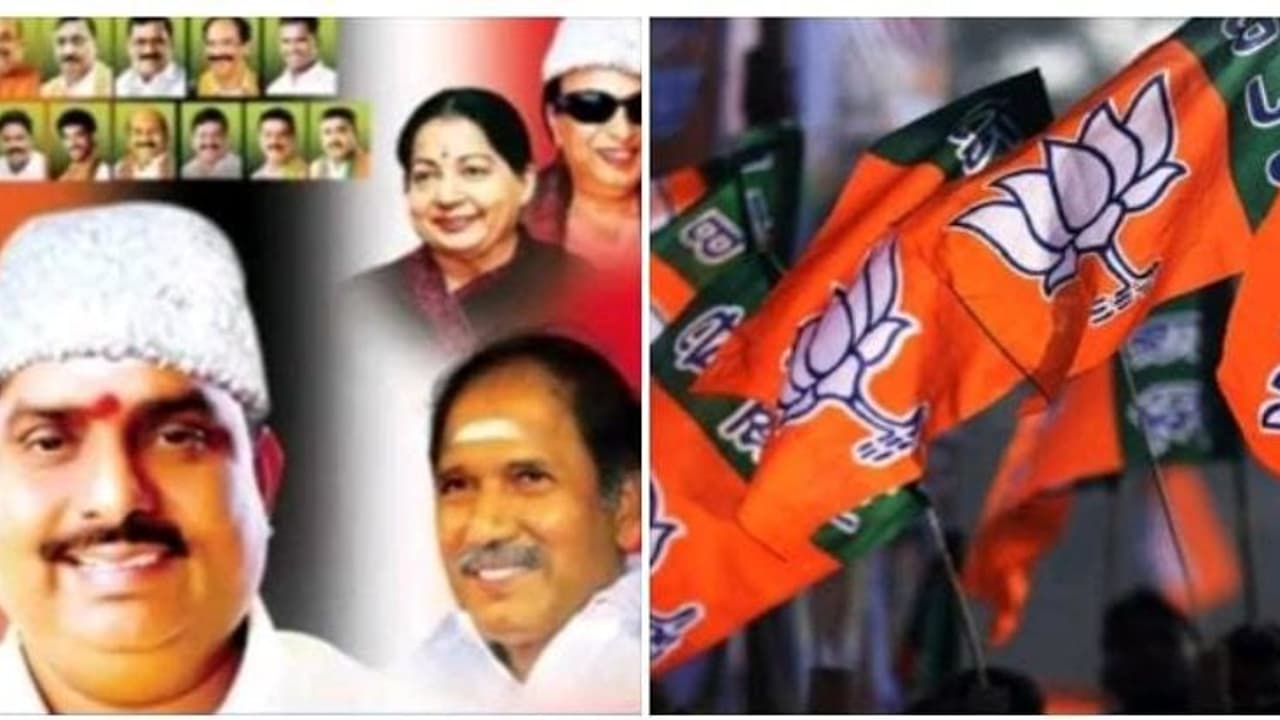 எம்ஜிஆர், ஜெயலலிதா போட்டோ போட்டு போஸ்டர்.. கிண்டல் செய்த அதிமுக.!! பாஜக நிர்வாகிகள் அதிரடி நீக்கம்