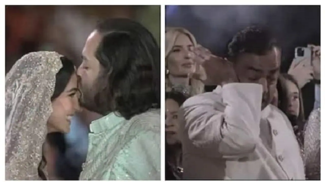 ರಾಧಿಕಾ ಮರ್ಚೆಂಟ್‌ ಹಣೆಗೆ ಮುತ್ತಿಟ್ಟ ಅನಂತ್‌ ಅಂಬಾನಿ, ಮಗನ ಖುಷಿ ಕಂಡು ಮುಖೇಶ್‌ ಅಂಬಾನಿ ಕಣ್ಣೀರು!