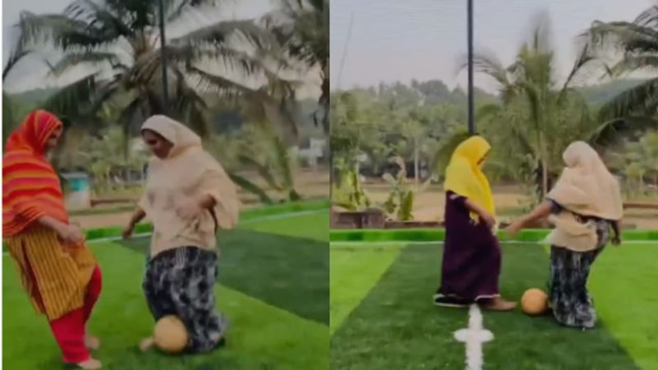 മലപ്പുറത്തെ ഇത്താത്തമാർക്കൊരാഗ്രഹം, ടർഫിലൊന്ന് പന്തുതട്ടണം; പൊടിപാറിയ കളി 3 ദിവസം കൊണ്ട് കണ്ടത് 10 ലക്ഷം മലപ്പുറത്തെ ഇത്താത്തമാർക്കൊരാഗ്രഹം, ടർഫിലൊന്ന് പന്തുതട്ടണം; പൊടിപാറിയ കളി 3 ദിവസം കൊണ്ട് കണ്ടത് 10 ലക്ഷം