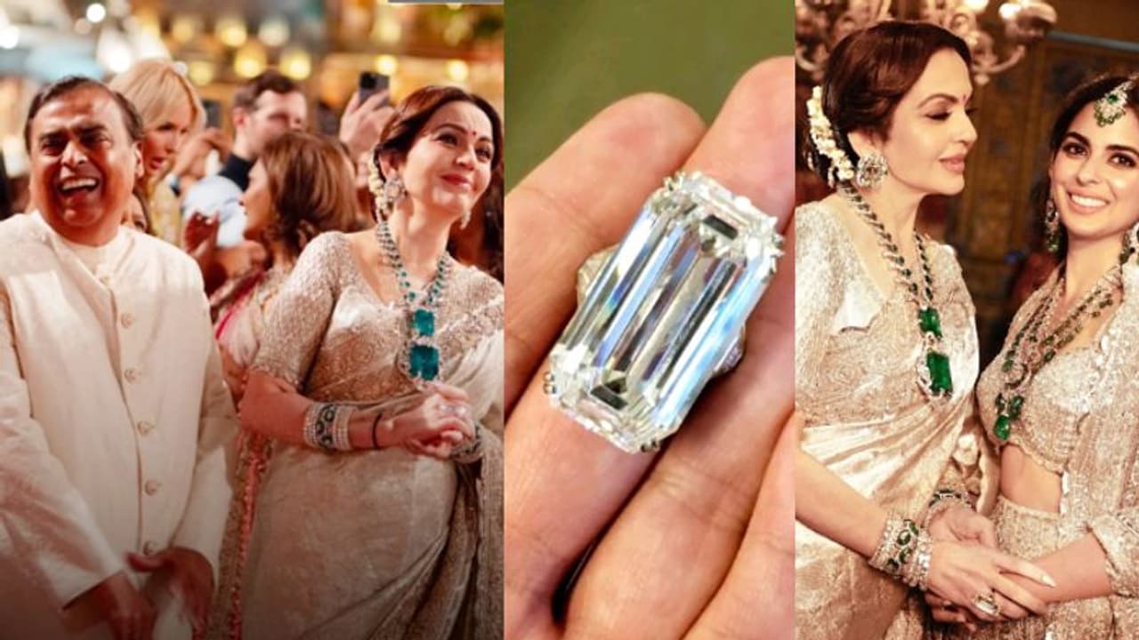 മുകേഷ് അംബാനി നിതയ്ക്ക് നൽകിയത് 'പറുദീസയുടെ കണ്ണാടി'; 52.58 കാരറ്റ് വജ്രമോതിരത്തിൻ്റെ വില അമ്പരപ്പിക്കും 