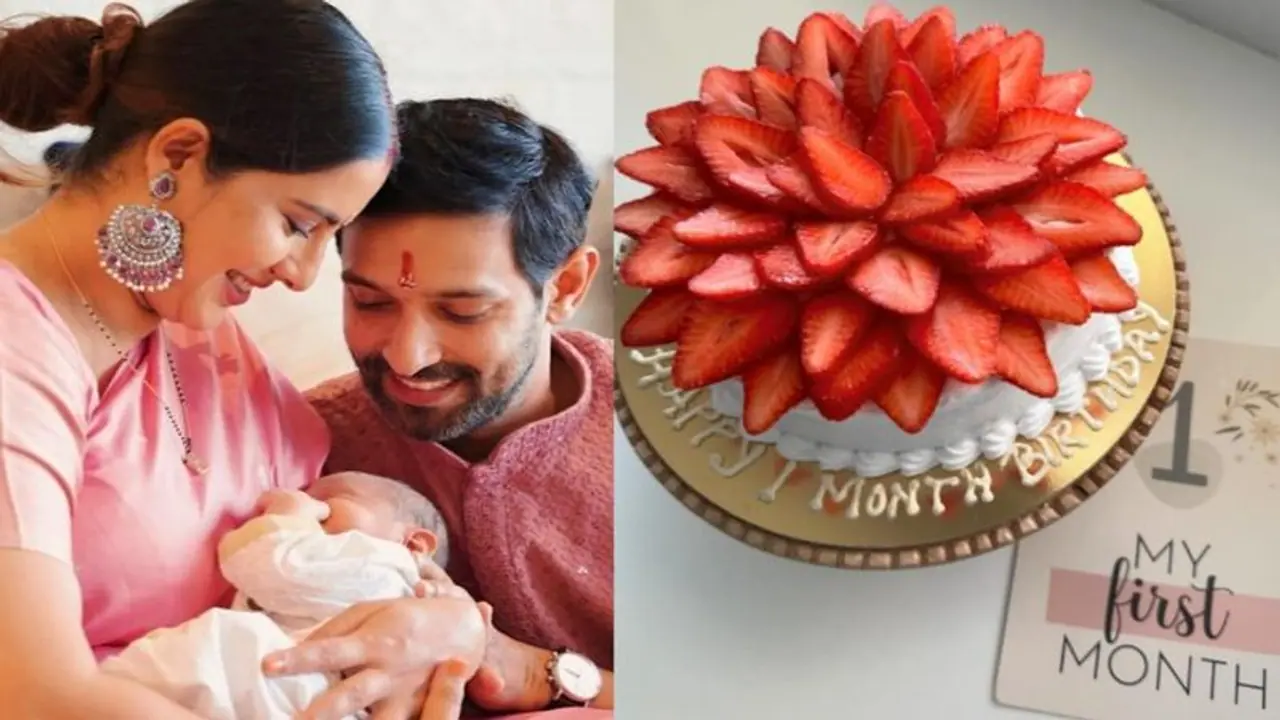 Vikrant Massey, Sheetal Thakur celebrate son Vardaan's 1 month birthday [PICTURES]