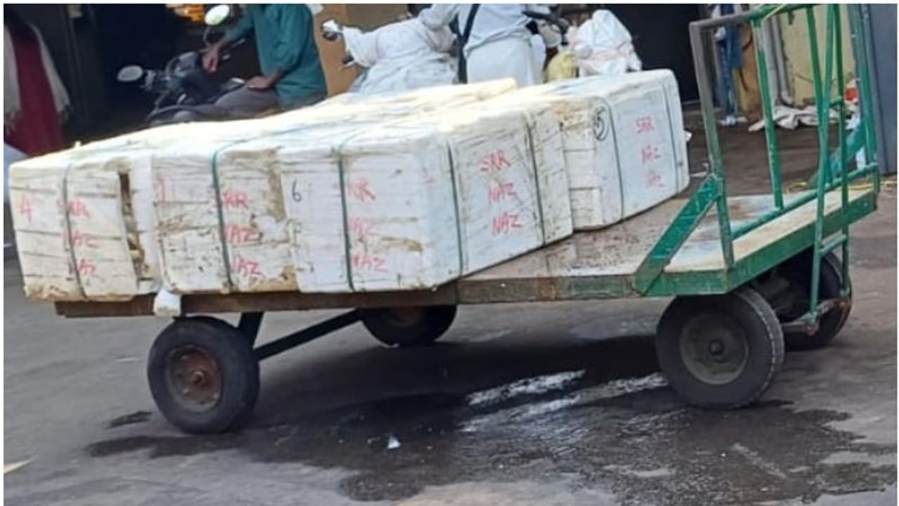 പരശുറാമിലടക്കം തെർമോക്കോൾ ബോക്സുകളിൽ പേരിന് മാത്രം ഐസിട്ട്, ഒഴുകിയൊലിക്കുന്ന ദ്രാവകം, ദുർഗന്ധം; വ്യാപക പരാതി പരശുറാമിലടക്കം തെർമോക്കോൾ ബോക്സുകളിൽ പേരിന് മാത്രം ഐസിട്ട്, ഒഴുകിയൊലിക്കുന്ന ദ്രാവകം, ദുർഗന്ധം; വ്യാപക പരാതി