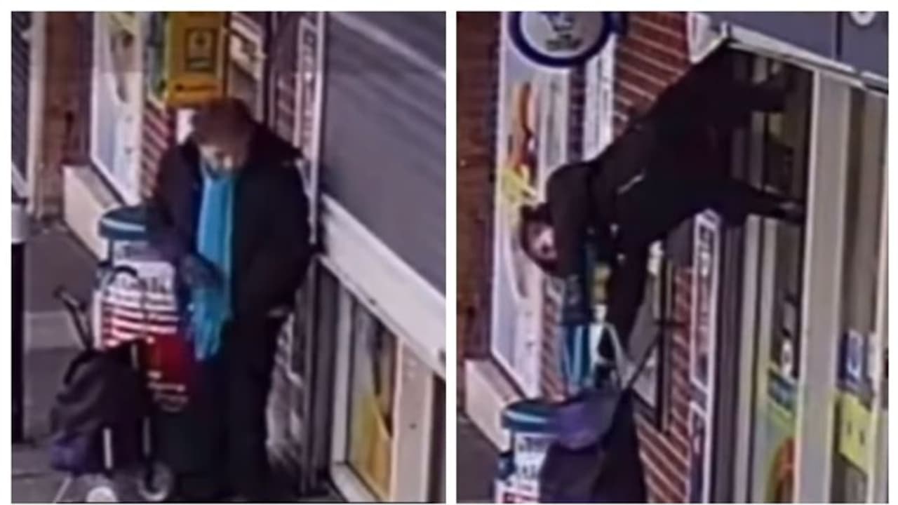 കടയ്ക്ക് മുന്നില് നില്ക്കവെ പെട്ടെന്ന് തലകീഴായി ഉയര്ത്തപ്പെട്ട് 72 കാരി; വീഡിയോ വൈറല് ! കടയ്ക്ക് മുന്നില് നില്ക്കവെ പെട്ടെന്ന് തലകീഴായി ഉയര്ത്തപ്പെട്ട് 72 കാരി; വീഡിയോ വൈറല് !