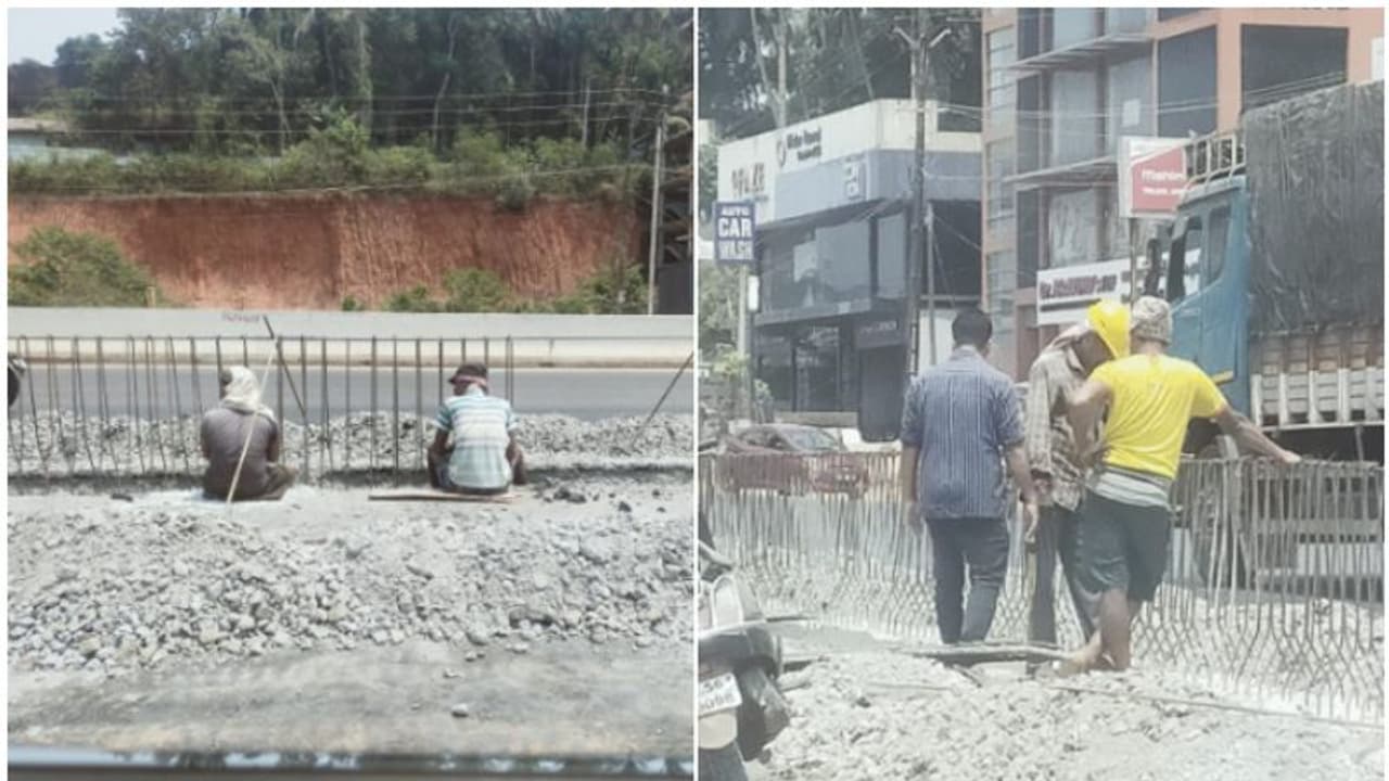 ദേശീയ പാത നിര്മാണമാണെങ്കിൽ വെയിലിന് ചൂടില്ലേ..! ചുട്ടുപ്പൊള്ളുന്ന സമയത്തും വിശ്രമമില്ലാതെ ജോലി, വിമർശനം ദേശീയ പാത നിര്മാണമാണെങ്കിൽ വെയിലിന് ചൂടില്ലേ..! ചുട്ടുപ്പൊള്ളുന്ന സമയത്തും വിശ്രമമില്ലാതെ ജോലി, വിമർശനം