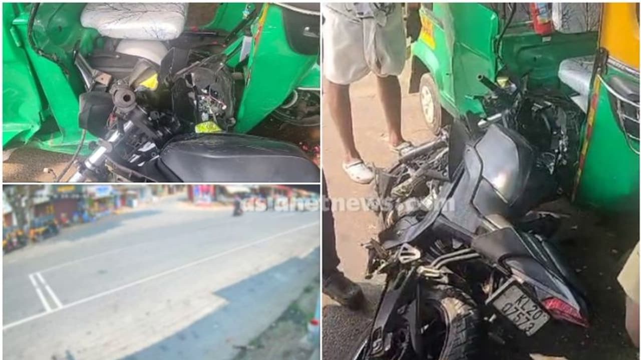 തലസ്ഥാനത്ത് ബൈക്ക് നിയന്ത്രണം വിട്ടു, ഇടിച്ചു കയറിയത് എതിരെയെത്തിയ മറ്റൊരു ബൈക്കിലേക്ക്, 2 പേർക്ക് പരിക്ക് 