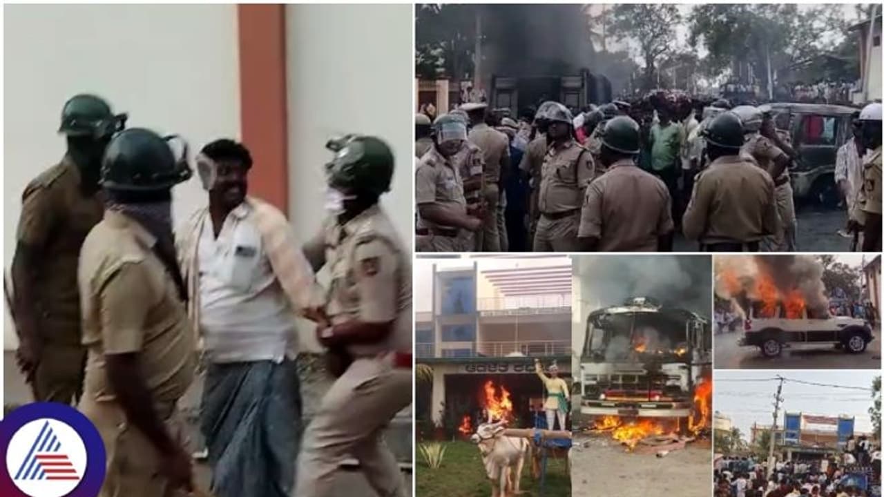 ಬ್ಯಾಡಗಿ ಮೆಣಸಿನಕಾಯಿ ಮಾರುಕಟ್ಟೆ ಪ್ರತಿಭಟನೆ: ಕೈಗೆ ಸಿಕ್ಕ ರೈತರನ್ನು ಎಳೆದೊಯ್ಯುತ್ತಿರುವ ಪೊಲೀಸರು!