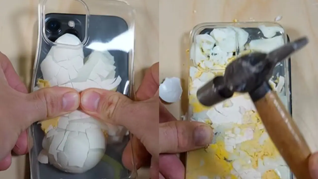 Viral Video: Man crushes hard boiled egg on a brand new iPhone, gets 3 million views 
