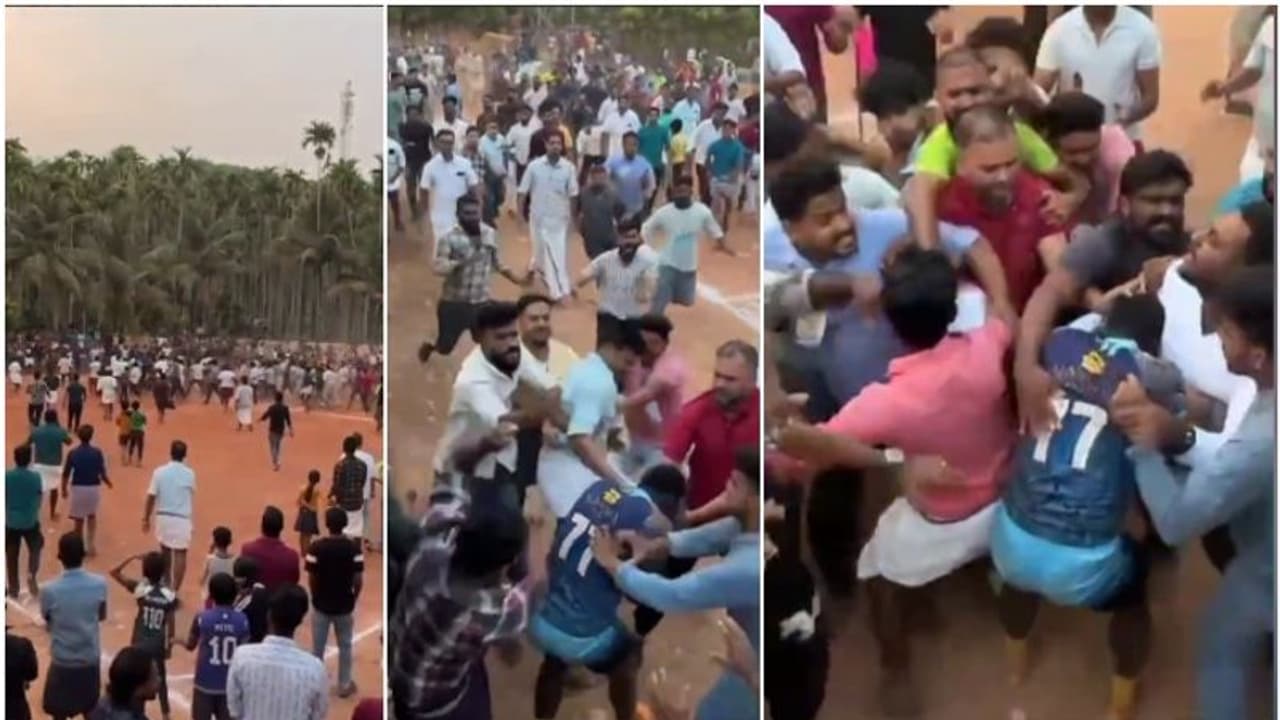 മലപ്പുറത്ത് ഫുട്ബോള് ടൂർണമെന്റിനിടെ വിദേശതാരത്തിന് പൊതിരെ തല്ല്; കാണികളോട് മോശമായി പെരുമാറിയെന്ന് പരാതി മലപ്പുറത്ത് ഫുട്ബോള് ടൂർണമെന്റിനിടെ വിദേശതാരത്തിന് പൊതിരെ തല്ല്; കാണികളോട് മോശമായി പെരുമാറിയെന്ന് പരാതി