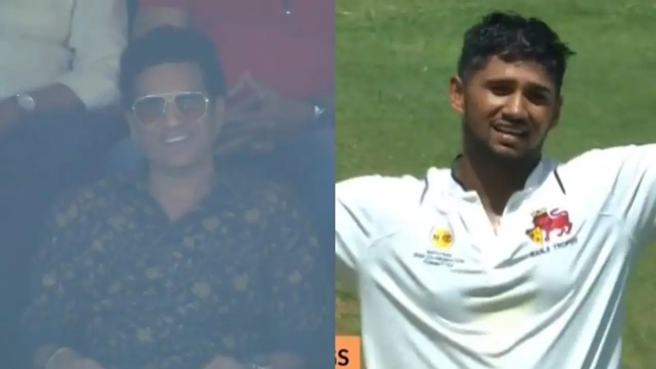 രഞ്ജി ഫൈനൽ കാണാൻ വന്ന സച്ചിനും രോഹിത്തിനും മുന്നിൽ സച്ചിന്‍റെ റെക്കോർഡ് തകർത്ത് സർഫറാസിന്‍റെ അനുജൻ മുഷീർ ഖാൻ