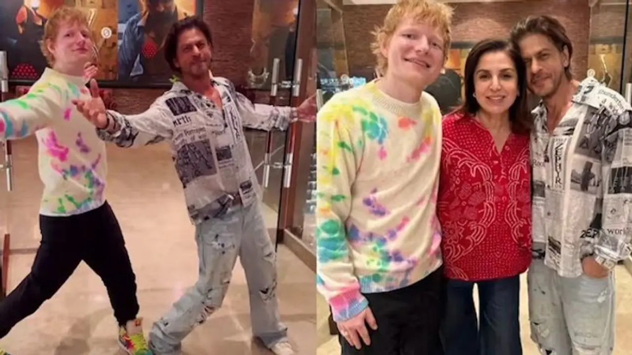 'When you get to direct Ed Sheeran and Shah Rukh Khan...', Farha Khan posts video with the iconic duo [WATCH]