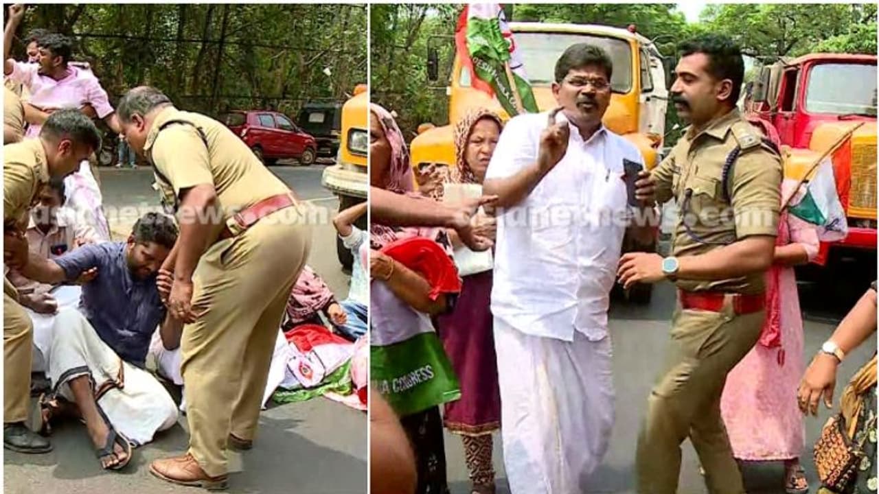 മാലിന്യവണ്ടിയില്‍ നിന്ന് അവശിഷ്ടങ്ങള്‍ റോഡില്‍ വീണ് വാഹനാകടം; നാട്ടുകാര്‍ പ്രതിഷേധത്തില്‍