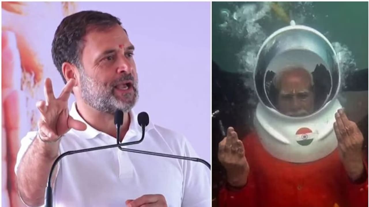 'മോദി കടലില്‍ പോകുമ്പോള്‍ ക്യാമറയും കൂടെ പോകുന്നു'; മോദിക്ക് രാഹുല്‍ ഗാന്ധിയുടെ രൂക്ഷവിമര്‍ശനം