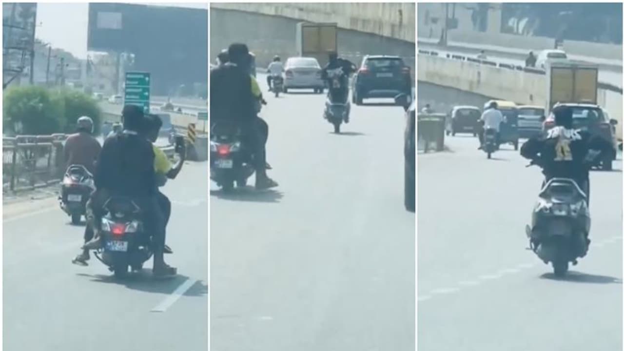 'ഈ യുവാക്കളെ കാത്തിരിക്കുന്നത് ഗംഭീര പണി'; നടുറോഡില് അഭ്യാസപ്രകടനം നടത്തിയ സംഘത്തെ അന്വേഷിച്ച് പൊലീസ് 'ഈ യുവാക്കളെ കാത്തിരിക്കുന്നത് ഗംഭീര പണി'; നടുറോഡില് അഭ്യാസപ്രകടനം നടത്തിയ സംഘത്തെ അന്വേഷിച്ച് പൊലീസ്