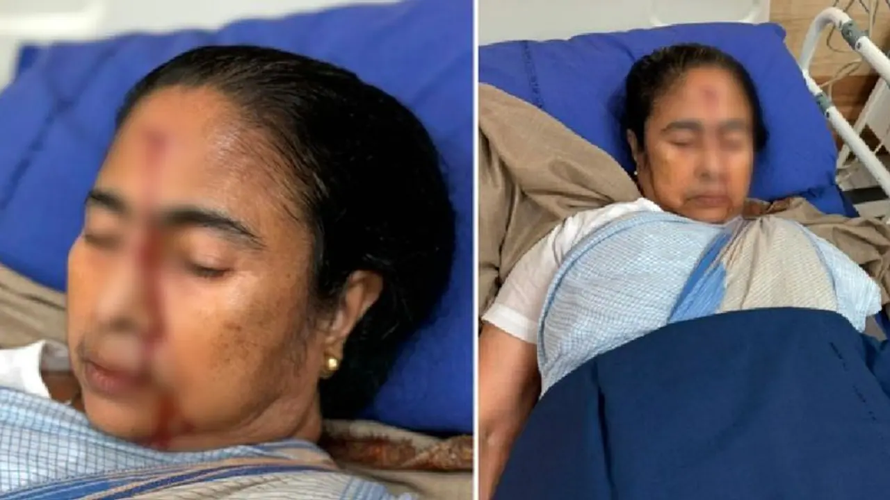 നെറ്റിയിൽ ആഴത്തിൽ മുറിവ്, ഗുരുതര പരിക്കേറ്റ പശ്ചിമ ബംഗാള് മുഖ്യമന്ത്രി മമതാ ബാനര്ജി ആശുപത്രി വിട്ടു നെറ്റിയിൽ ആഴത്തിൽ മുറിവ്, ഗുരുതര പരിക്കേറ്റ പശ്ചിമ ബംഗാള് മുഖ്യമന്ത്രി മമതാ ബാനര്ജി ആശുപത്രി വിട്ടു