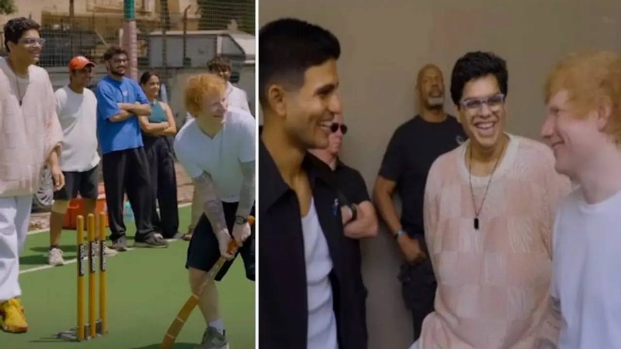 Ed Sheeran plays cricket with Shubman Gill ahead of India concert sends social media abuzz Ed Sheeran plays cricket with Shubman Gill ahead of India concert sends social media abuzz