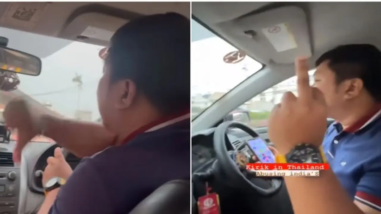 Thai cab driver abuses Indian tourists, calling them kanjoos' over fare dispute, later apologises (VIDEO) Thai cab driver abuses Indian tourists, calling them kanjoos' over fare dispute, later apologises (VIDEO)